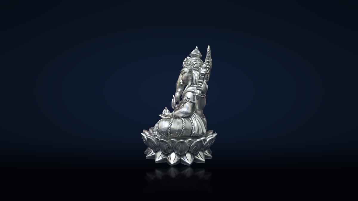 Lord Ganesha Lotus Left Trunk