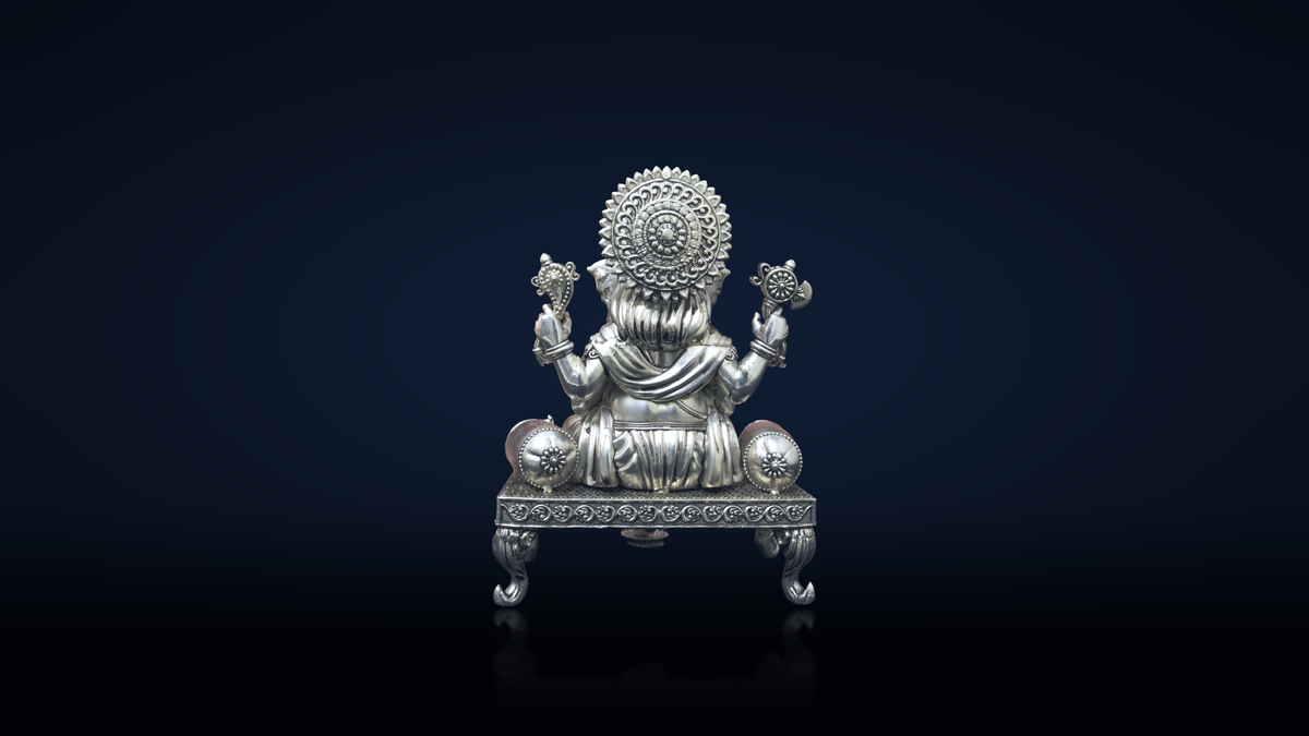 Lord Ganesha Singhasan Left Trunk
