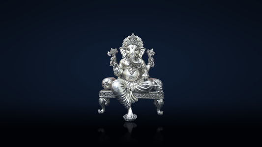 Lord Ganesha Singhasan Left Trunk