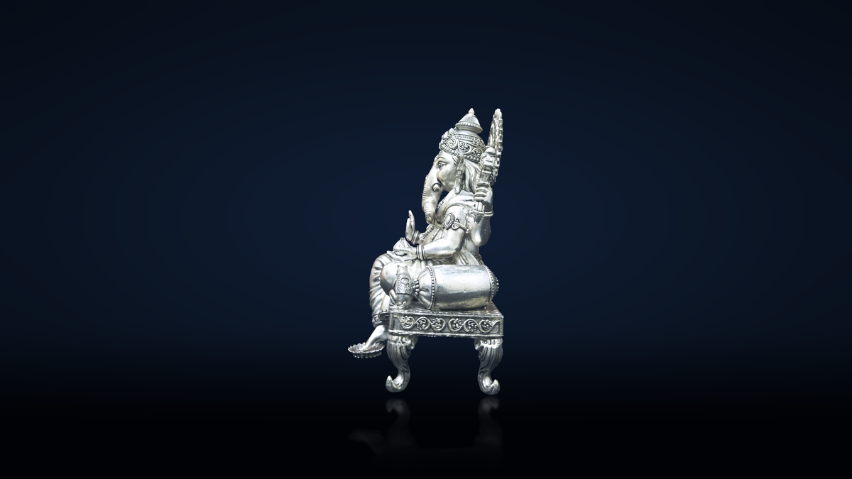 Lord Ganesha Singhasan Left Trunk